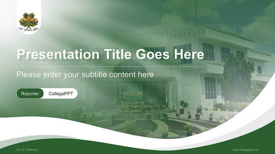 G.L.A. University Lecture Sharing and Networking Event PPT Template16:9 ratio PPT effect preview image