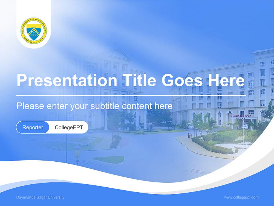 Dayananda Sagar University Lecture Sharing and Networking Event PPT Template4:3 ratio PPT effect preview image4