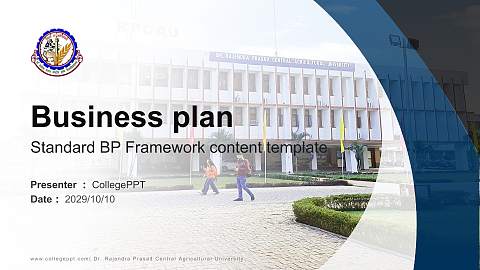Dr. Rajendra Prasad Central Agricultural University Competition/Entrepreneurship Contest PPT Template