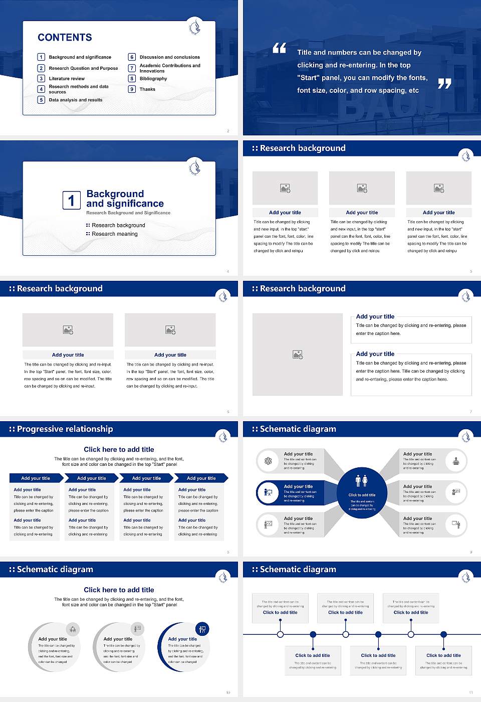 Dr. Babasaheb Ambedkar Open University Graduation Thesis Defense PPT Template16:9 ratio PPT effect preview image2