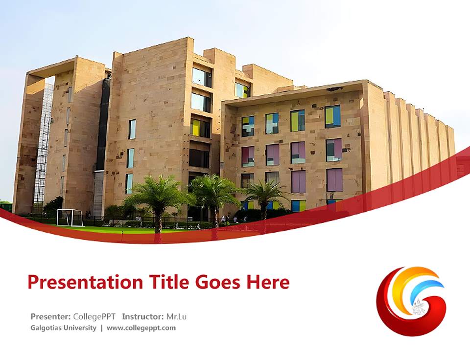 Galgotias University Course/Courseware Creation PPT Template4:3 ratio PPT effect preview image5