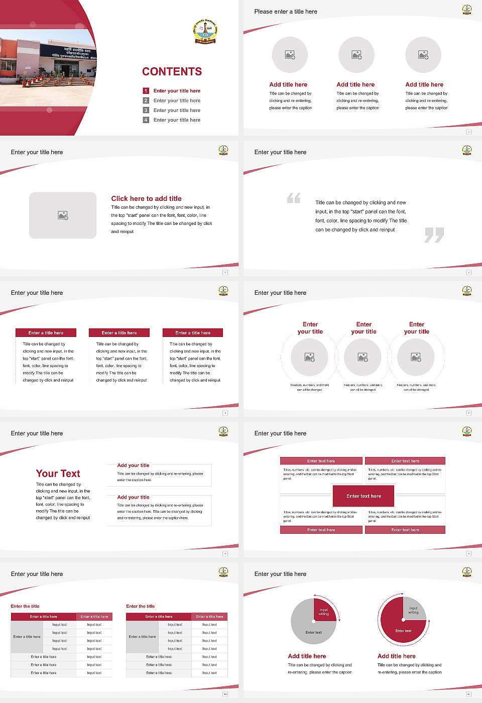 Govind Guru Tribal University Course/Courseware Creation PPT Template16:9 ratio PPT effect preview image2