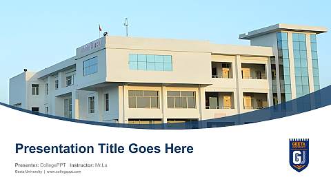 Geeta University Course/Courseware Creation PPT Template