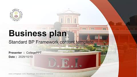 Dayalbagh Educational Institute Competition/Entrepreneurship Contest PPT Template