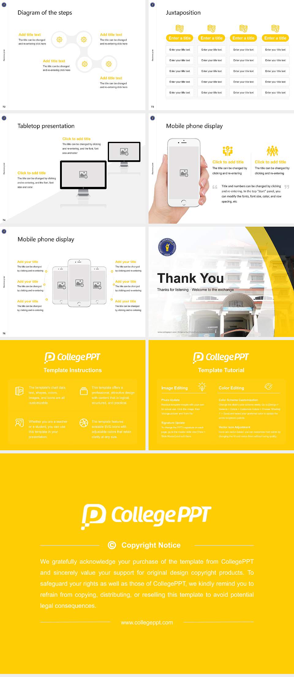 Girijananda Chowdhury University Assam Competition/Entrepreneurship Contest PPT Template4:3 ratio PPT effect preview image9