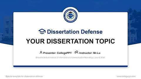 Dhirubhai Ambani Institute of Information and Communication Technology Graduation Thesis Defense PPT Template