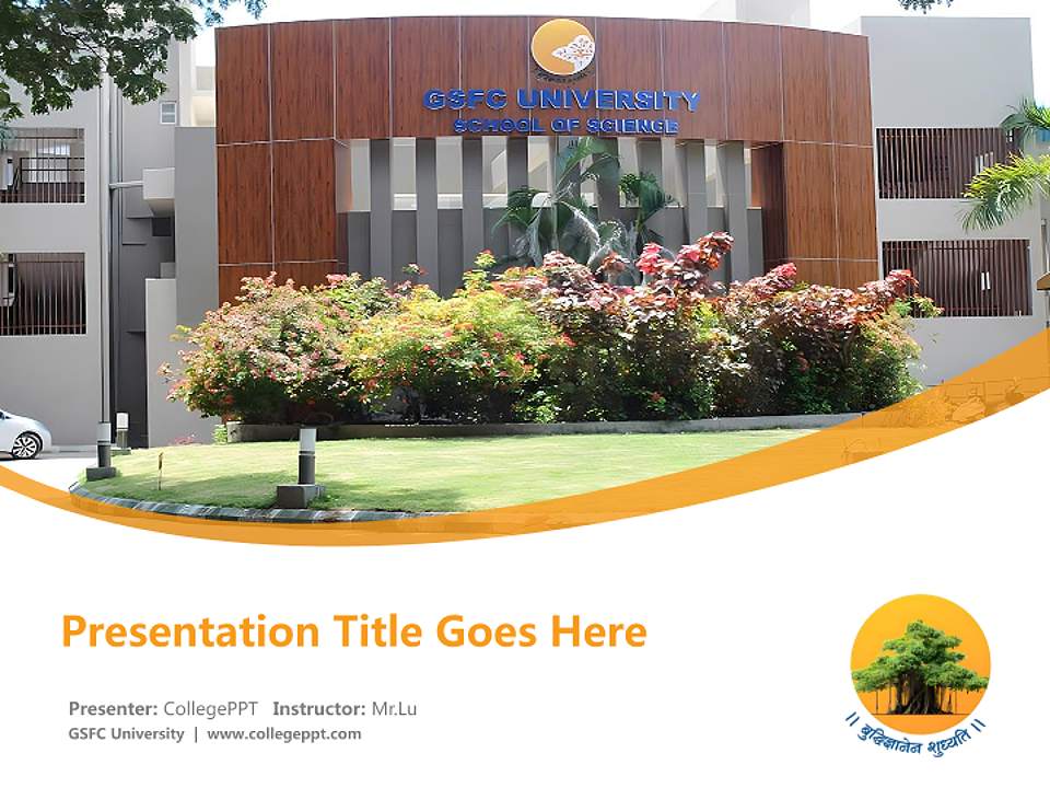 GSFC University Course/Courseware Creation PPT Template4:3 ratio PPT effect preview image5