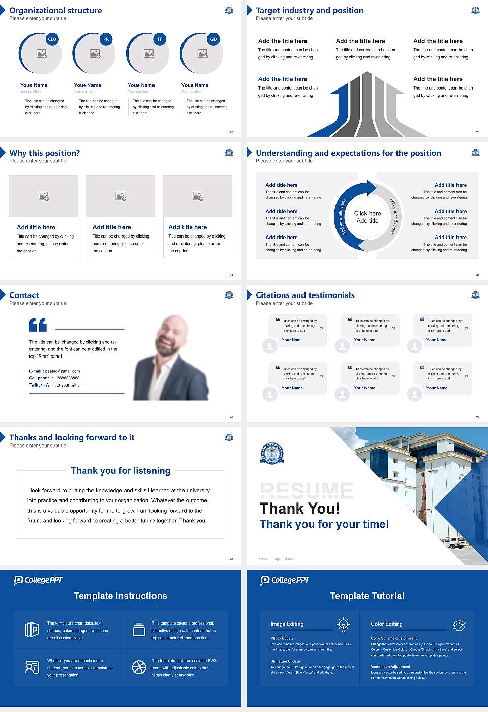 Dr. Ram Manohar Lohia Institute of Medical Sciences Resume PPT Template16:9 ratio PPT effect preview image4