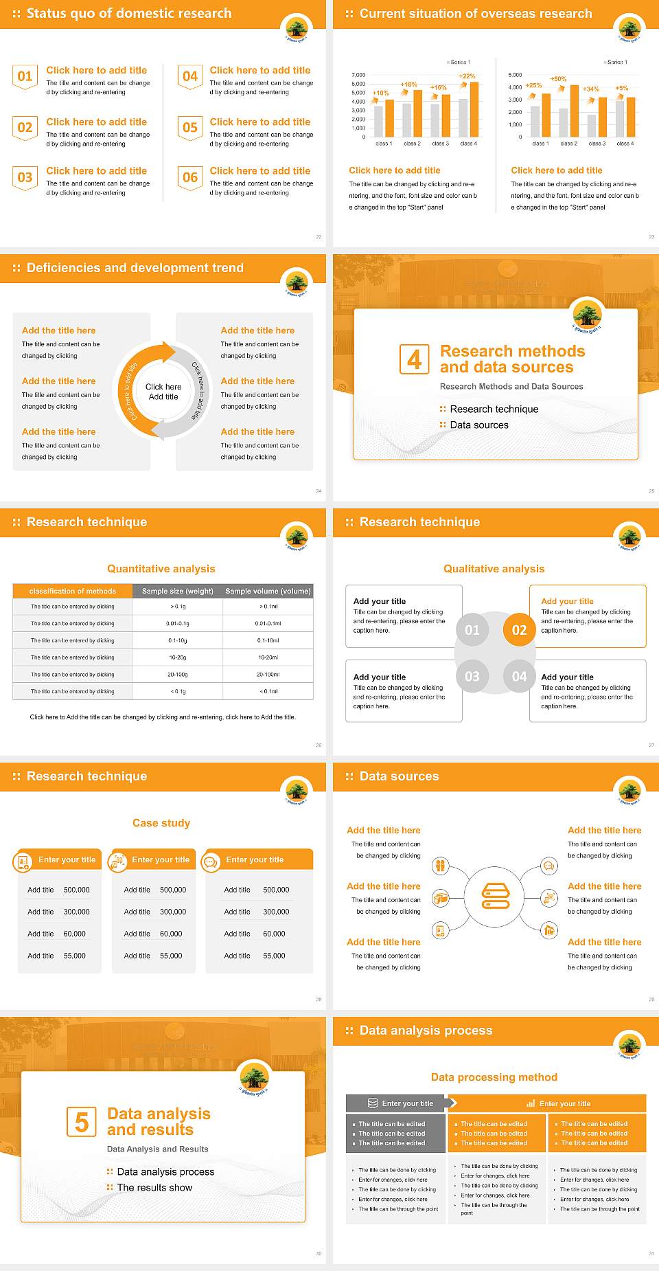 GSFC University Graduation Thesis Defense PPT Template4:3 ratio PPT effect preview image4