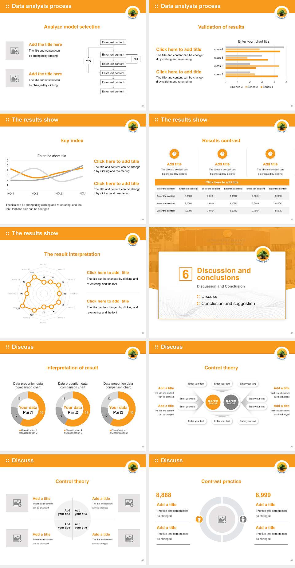 GSFC University Graduation Thesis Defense PPT Template4:3 ratio PPT effect preview image5