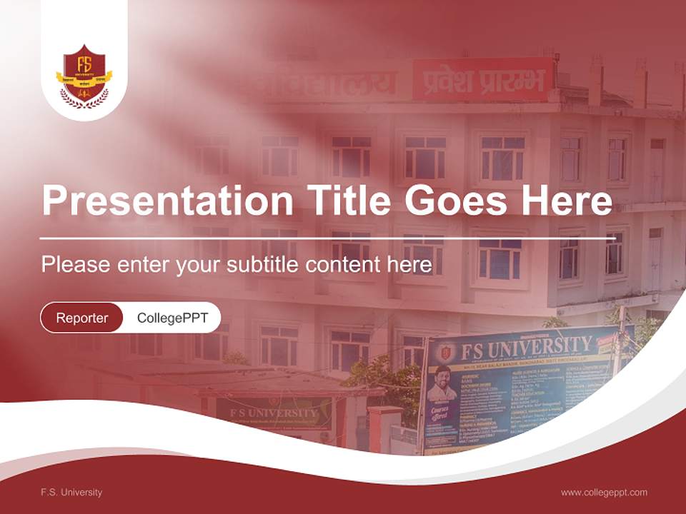 F.S. University Lecture Sharing and Networking Event PPT Template4:3 ratio PPT effect preview image4