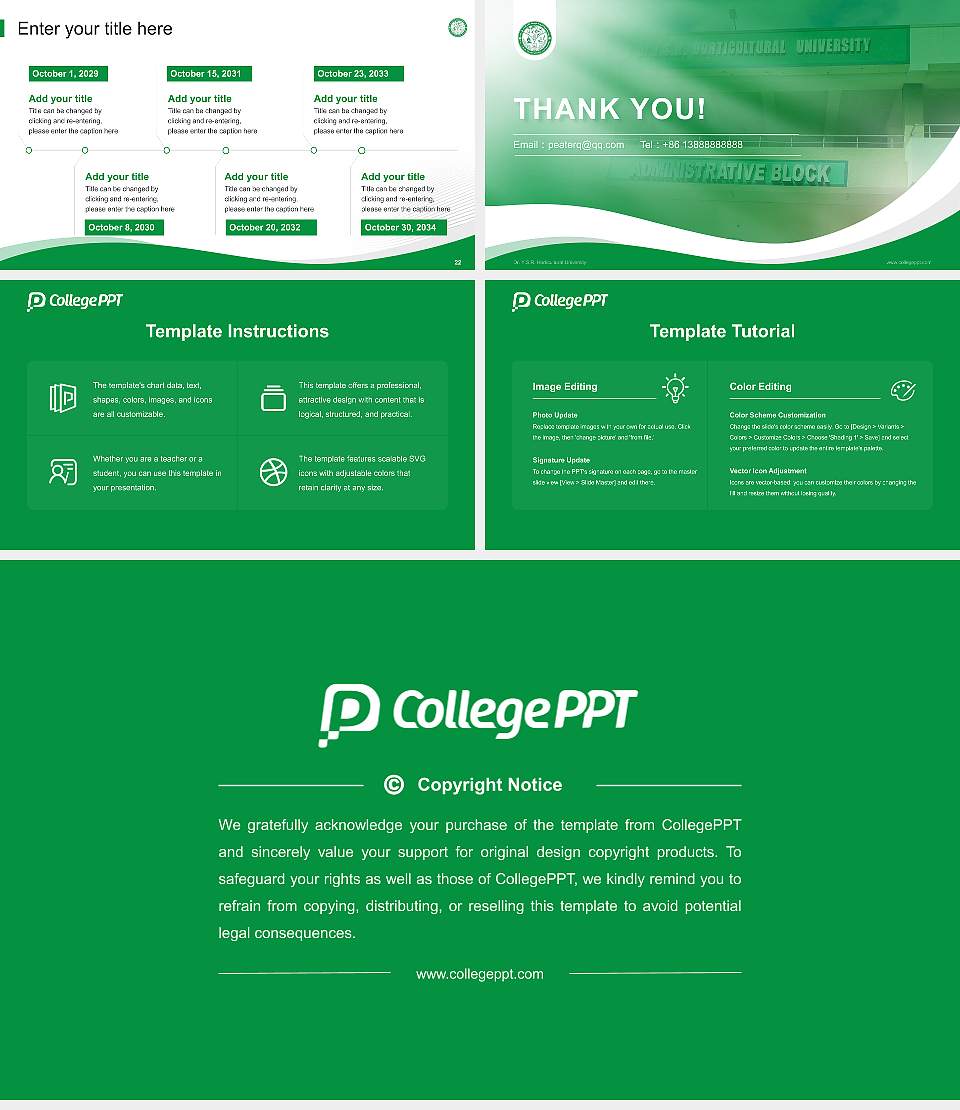 Dr. Y.S.R. Horticultural University Lecture Sharing and Networking Event PPT Template16:9 ratio PPT effect preview image4