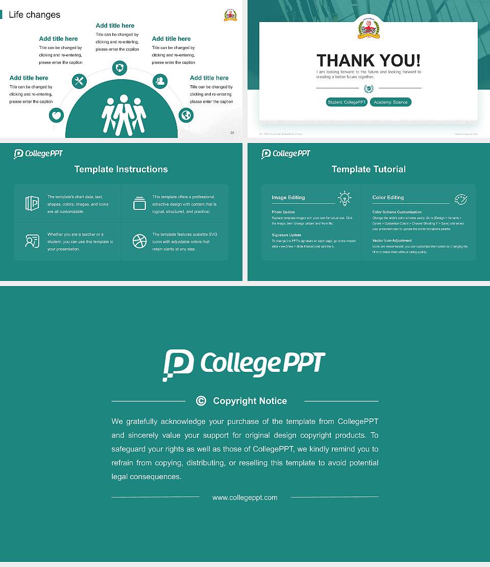 Dr. YSR University of Health Sciences National Scholarship Defense PPT Template16:9 ratio PPT effect preview image4