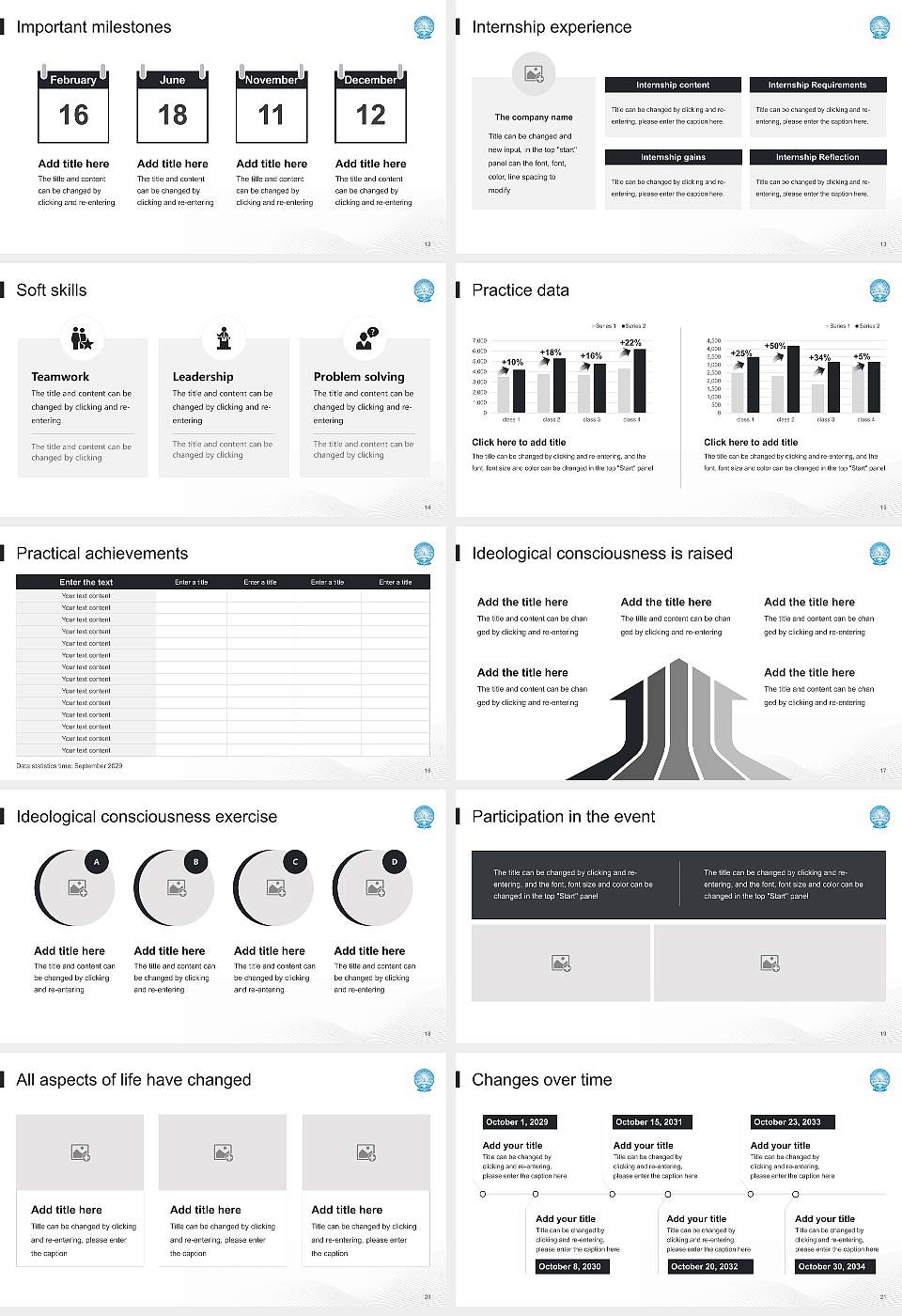 Gauhati University National Scholarship Defense PPT Template16:9 ratio PPT effect preview image3