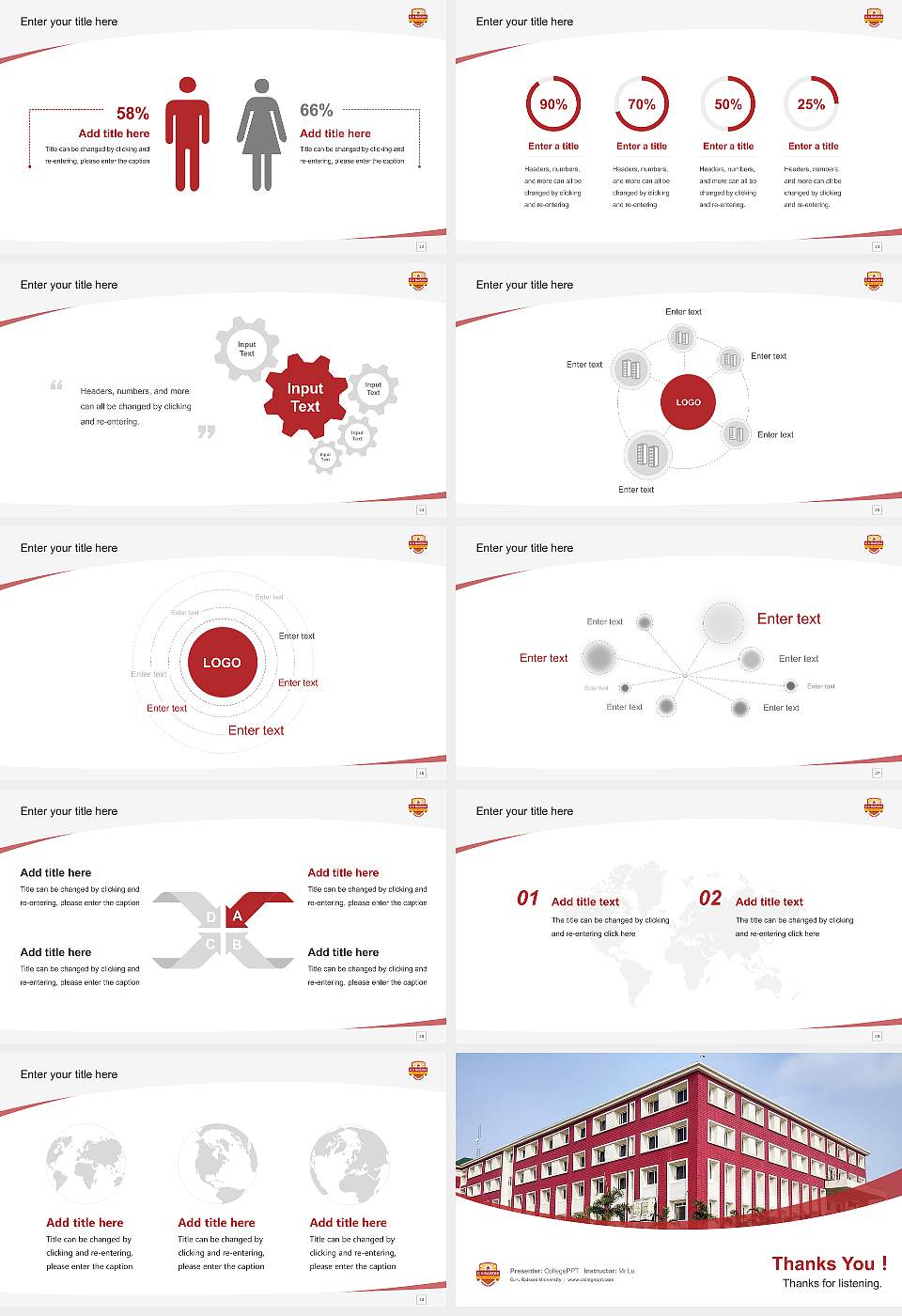 G.H. Raisoni University Course/Courseware Creation PPT Template16:9 ratio PPT effect preview image4