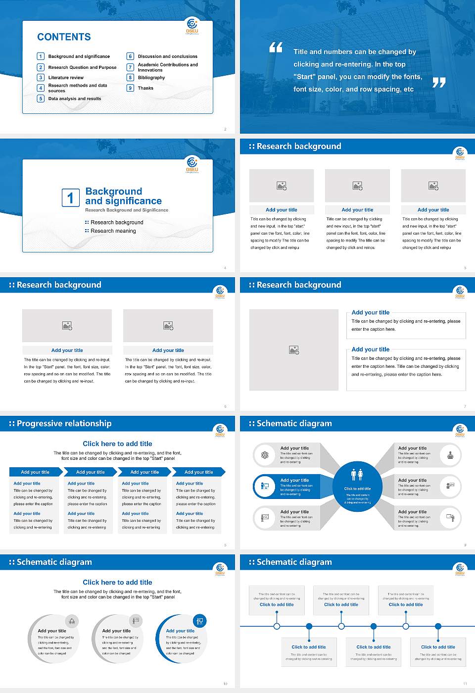 Delhi Skill and Entrepreneurship University Graduation Thesis Defense PPT Template16:9 ratio PPT effect preview image2
