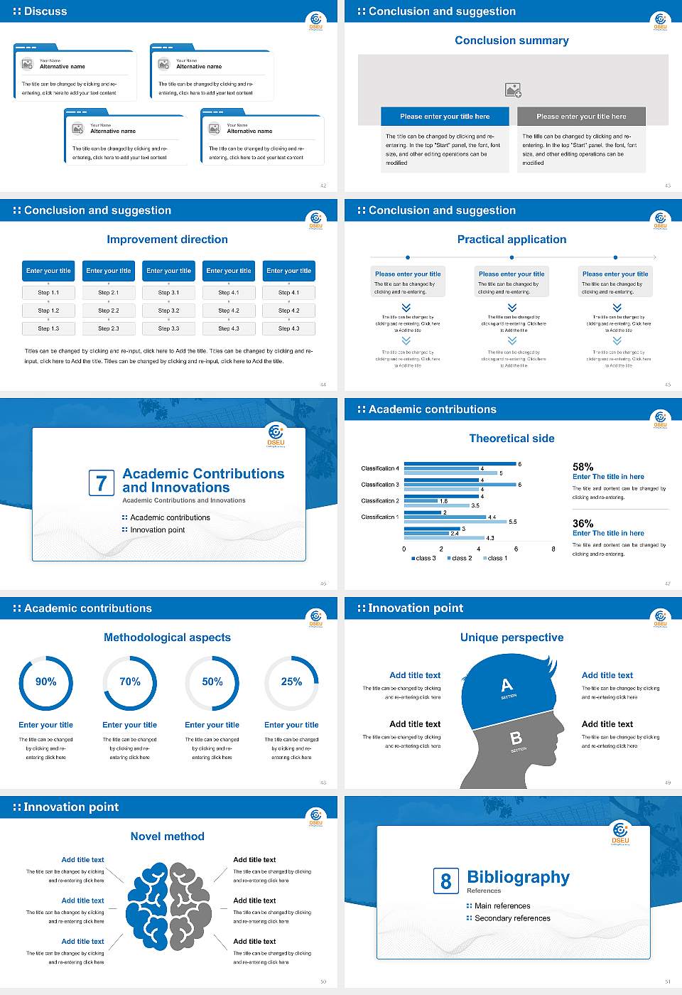 Delhi Skill and Entrepreneurship University Graduation Thesis Defense PPT Template16:9 ratio PPT effect preview image6