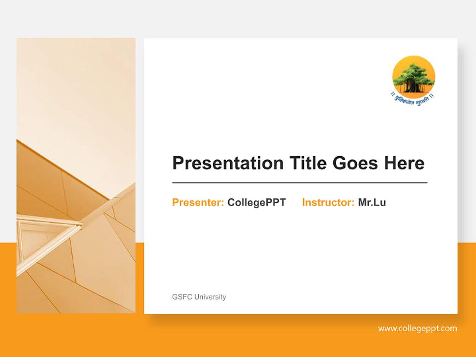 GSFC University General Purpose PPT Template4:3 ratio PPT effect preview image6