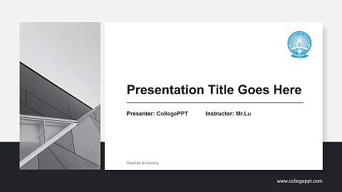 Gauhati University General Purpose PPT Template