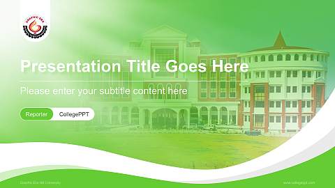 Graphic Era Hill University Lecture Sharing and Networking Event PPT Template