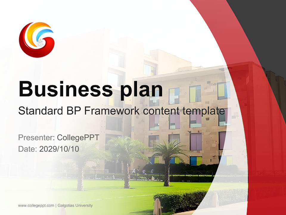 Galgotias University Competition/Entrepreneurship Contest PPT Template4:3 ratio PPT effect preview image9