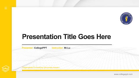 Girijananda Chowdhury University Assam Thesis Proposal/Graduation Defense PPT Template