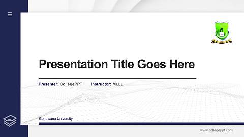 Gondwana University Thesis Proposal/Graduation Defense PPT Template