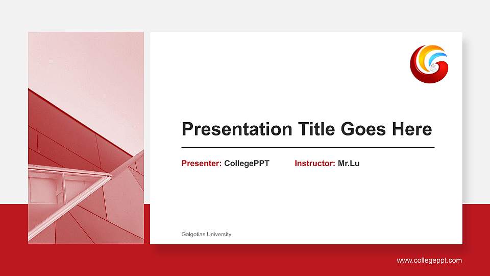 Galgotias University General Purpose PPT Template16:9 ratio PPT effect preview image