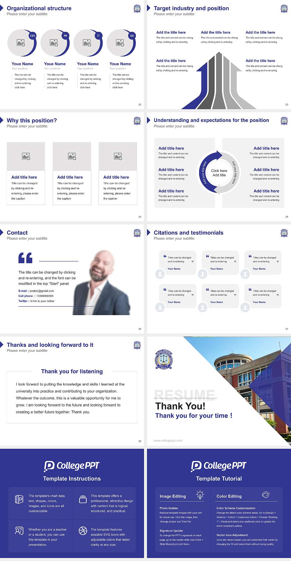 Dr. B.R. Ambedkar National Law University Resume PPT Template4:3 ratio PPT effect preview image4