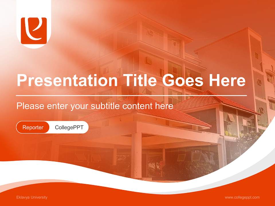 Eklavya University Lecture Sharing and Networking Event PPT Template4:3 ratio PPT effect preview image4