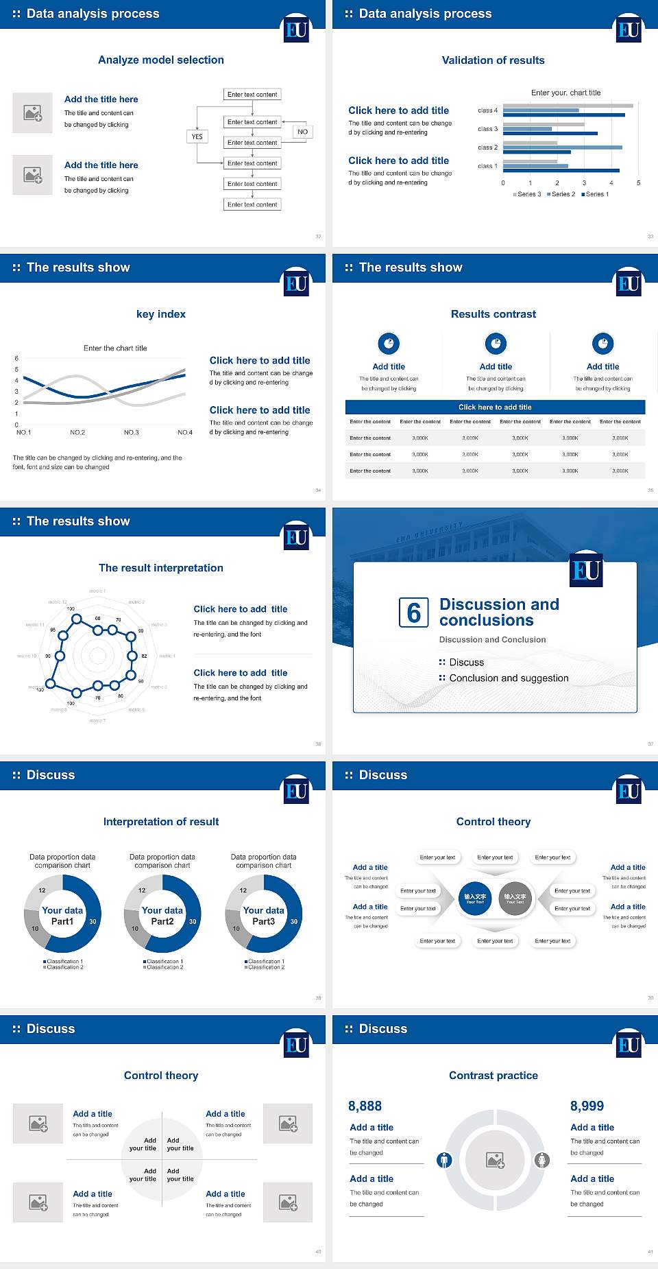 Era University Graduation Thesis Defense PPT Template4:3 ratio PPT effect preview image5