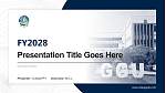 Gokul Global University学術PPTテンプレート