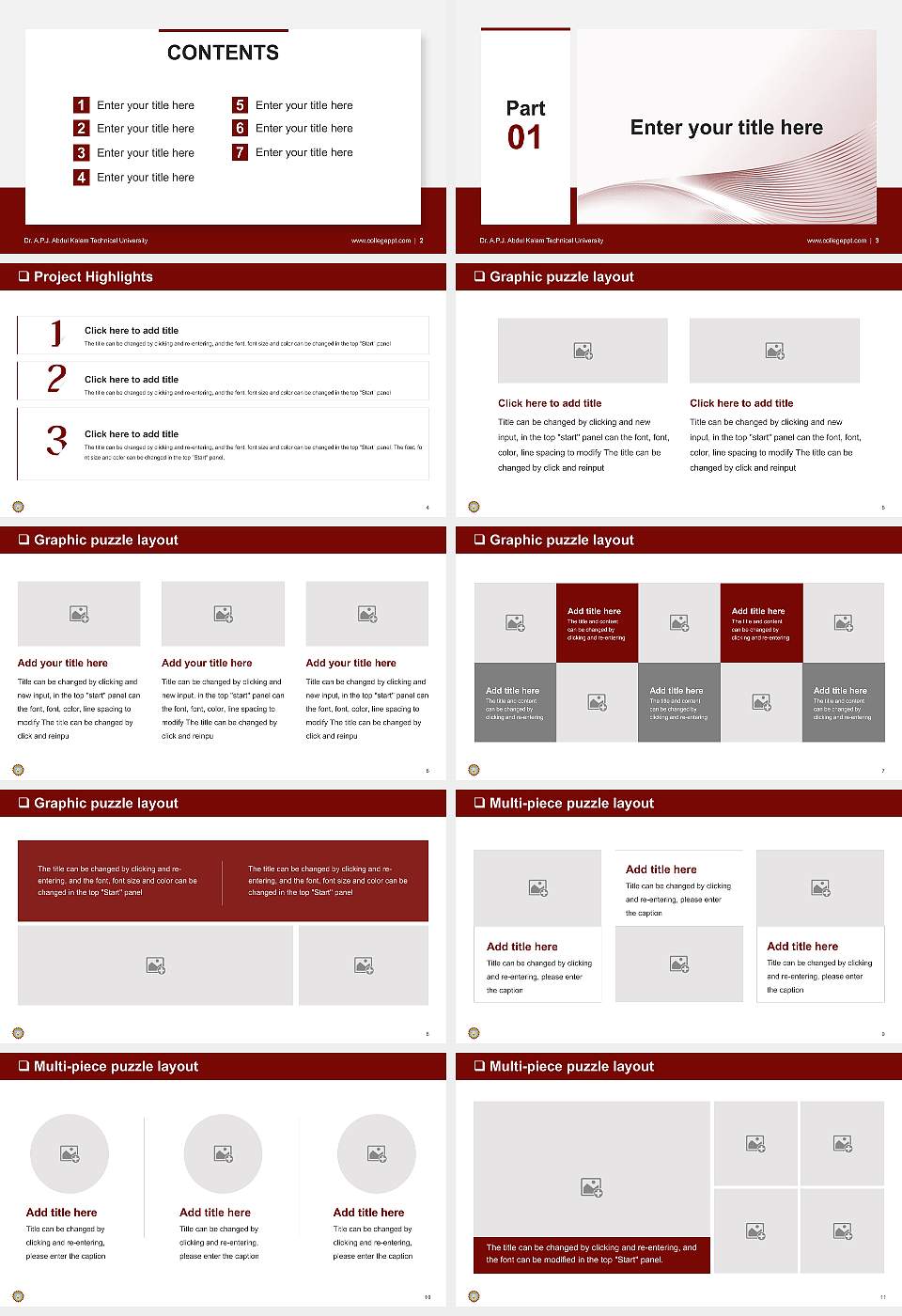Dr. A.P.J. Abdul Kalam Technical University General Purpose PPT Template16:9 ratio PPT effect preview image2