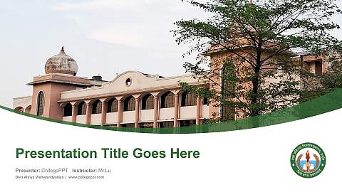 Devi Ahilya Vishwavidyalaya Course/Courseware Creation PPT Template
