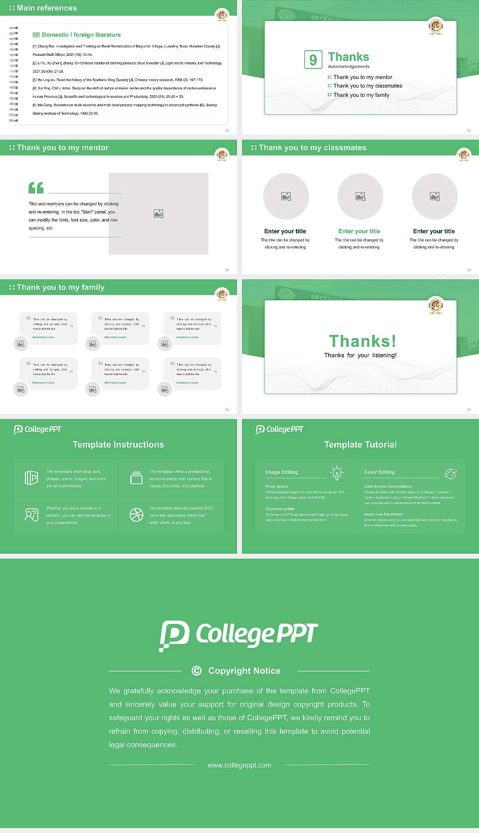 Davangere University Graduation Thesis Defense PPT Template16:9 ratio PPT effect preview image7