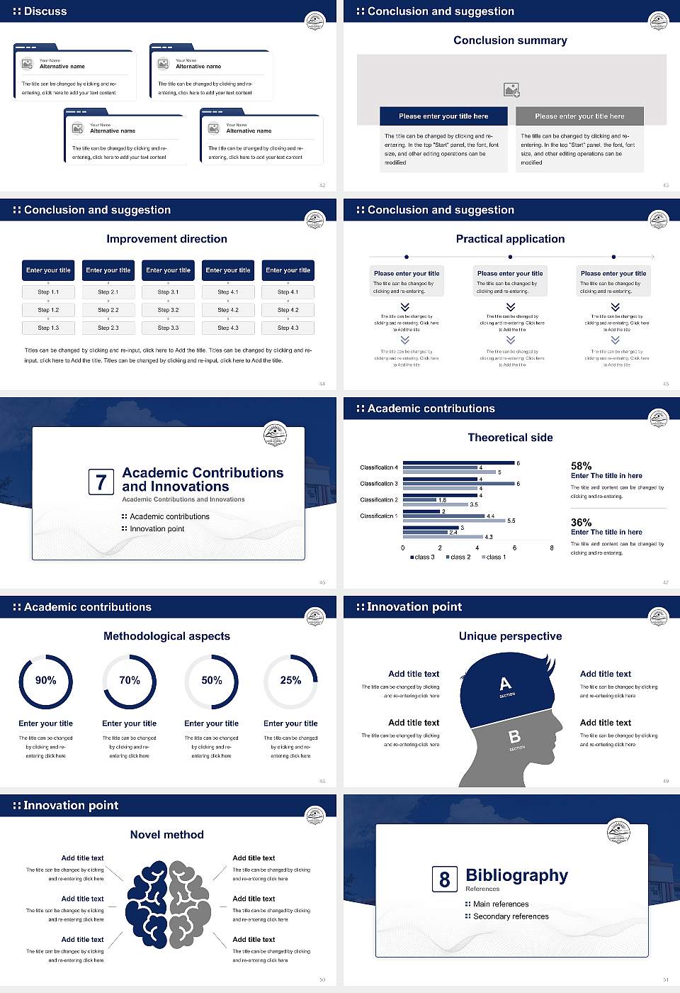 Doon University Graduation Thesis Defense PPT Template16:9 ratio PPT effect preview image6