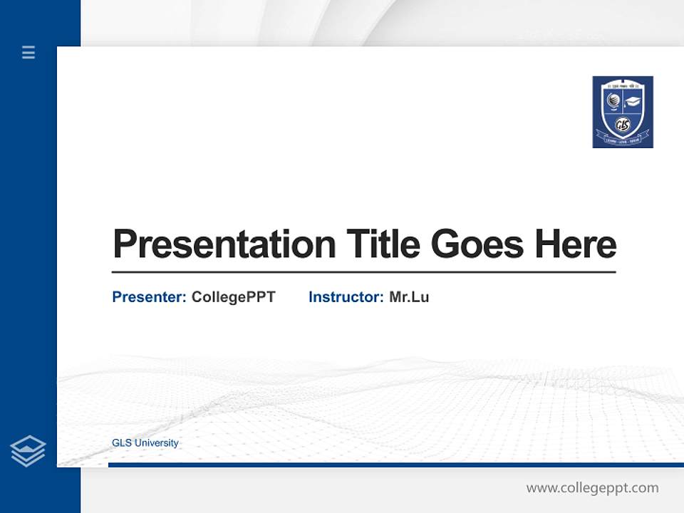 GLS University Thesis Proposal/Graduation Defense PPT Template4:3 ratio PPT effect preview image5