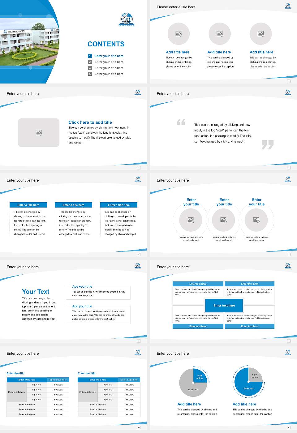 Dr. C.V. Raman University Course/Courseware Creation PPT Template16:9 ratio PPT effect preview image2