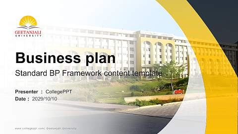 Geetanjali University Competition/Entrepreneurship Contest PPT Template