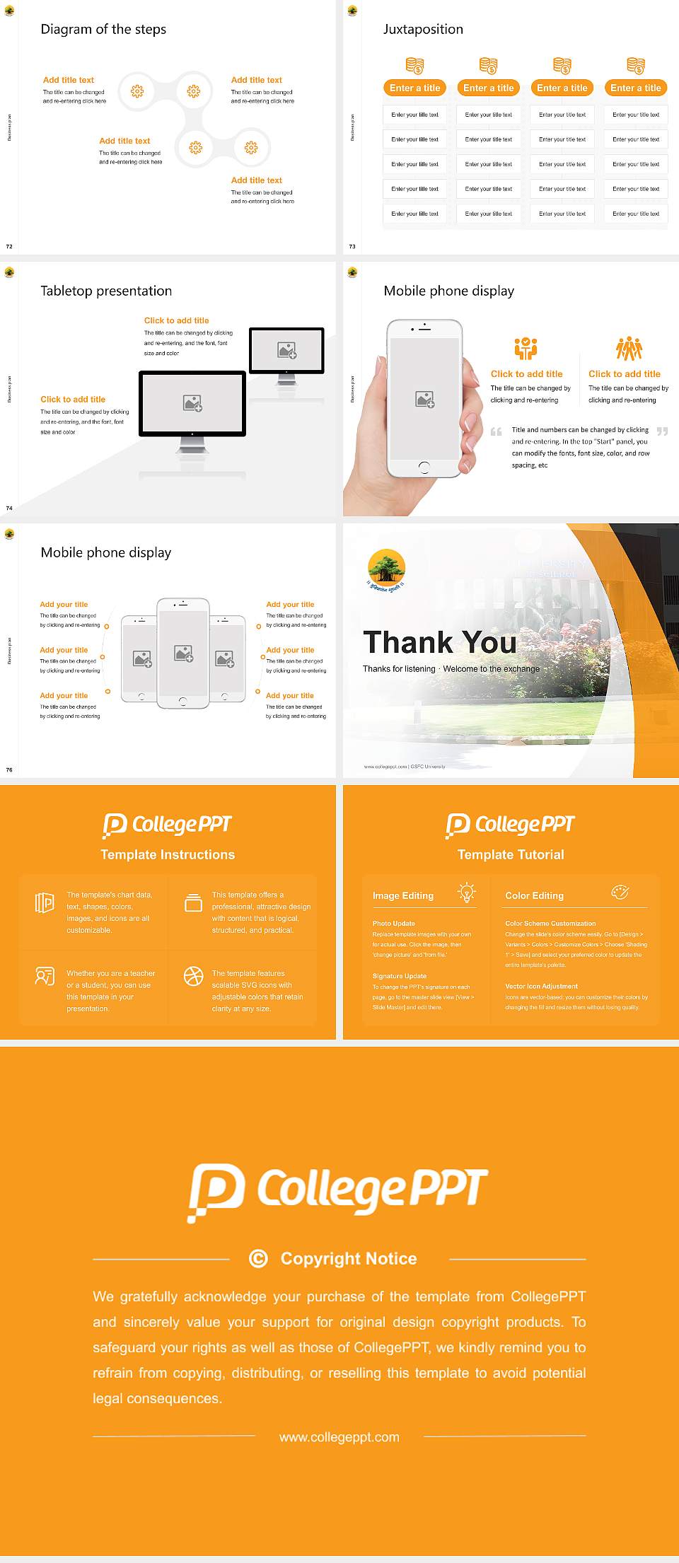 GSFC University Competition/Entrepreneurship Contest PPT Template4:3 ratio PPT effect preview image9