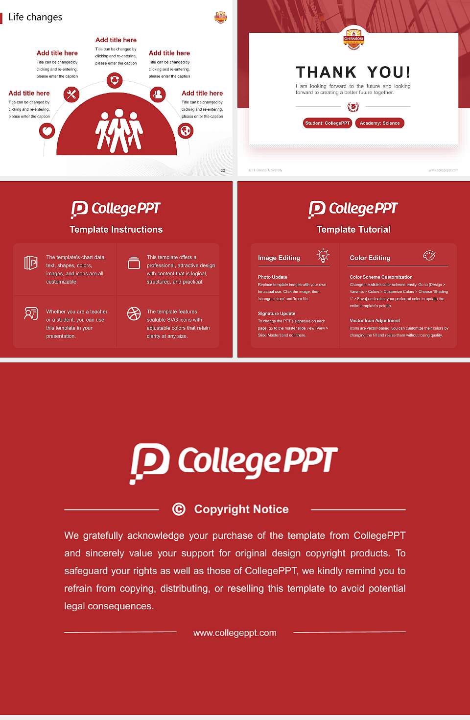 G.H. Raisoni University National Scholarship Defense PPT Template4:3 ratio PPT effect preview image4