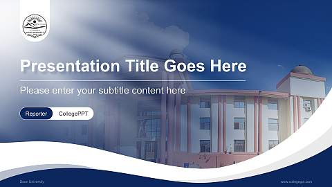 Doon University Lecture Sharing and Networking Event PPT Template
