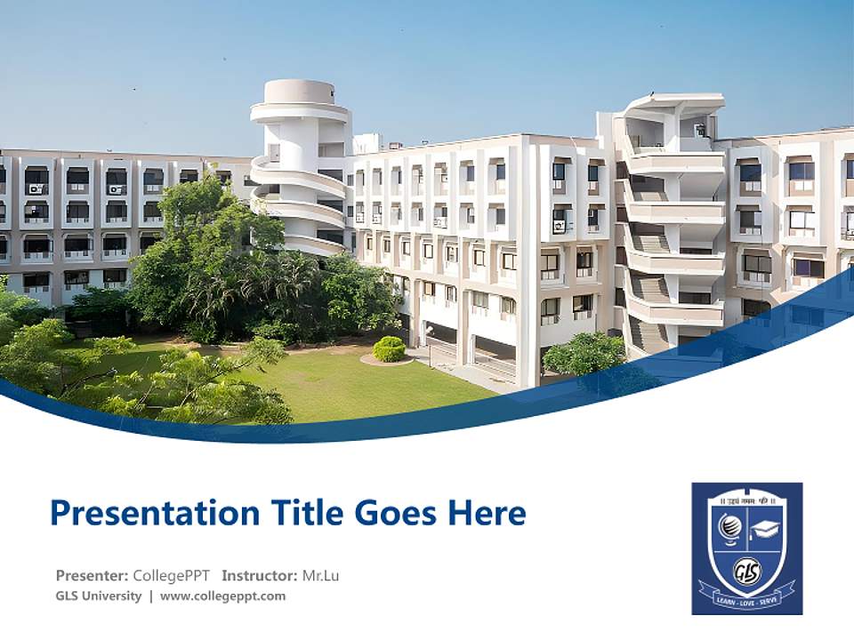 GLS University Course/Courseware Creation PPT Template4:3 ratio PPT effect preview image5