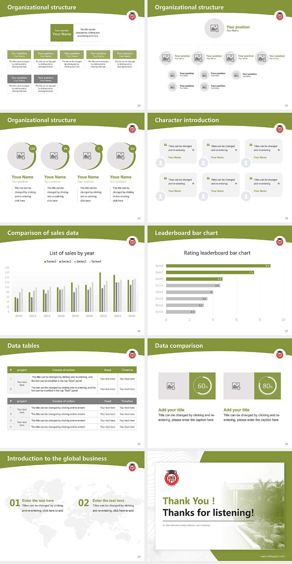 Dr. Ram Manohar Lohiya National Law University Academic Presentation/Research Findings Report PPT Template4:3 ratio PPT effect preview image4