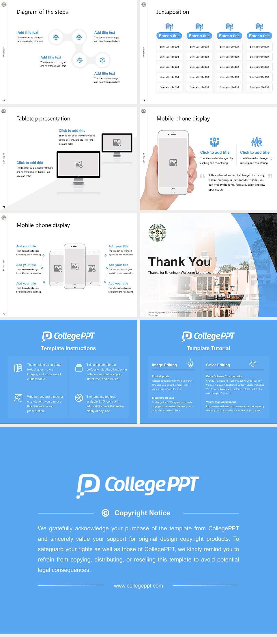 G.B. Pant University of Agriculture and Technology Competition/Entrepreneurship Contest PPT Template4:3 ratio PPT effect preview image9