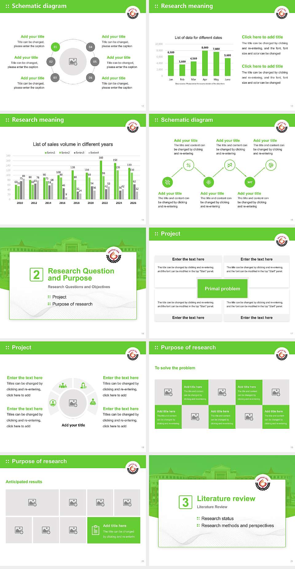 Graphic Era Hill University Graduation Thesis Defense PPT Template4:3 ratio PPT effect preview image3