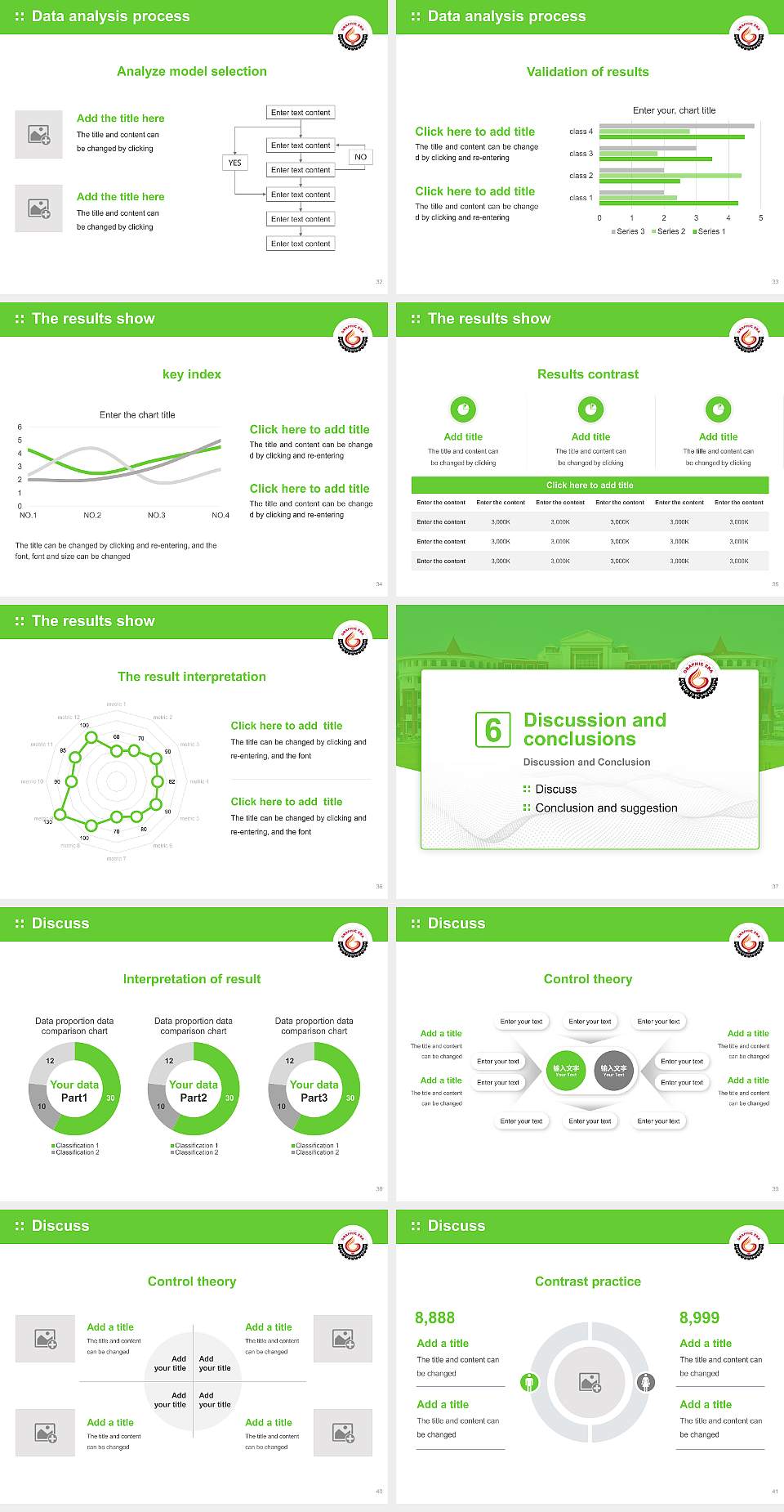 Graphic Era Hill University Graduation Thesis Defense PPT Template4:3 ratio PPT effect preview image5