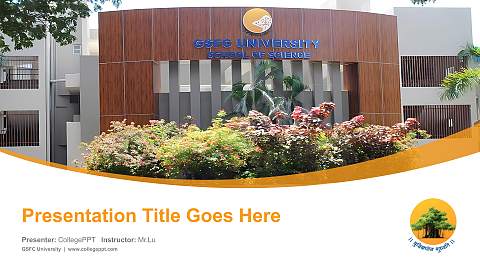 GSFC University Course/Courseware Creation PPT Template