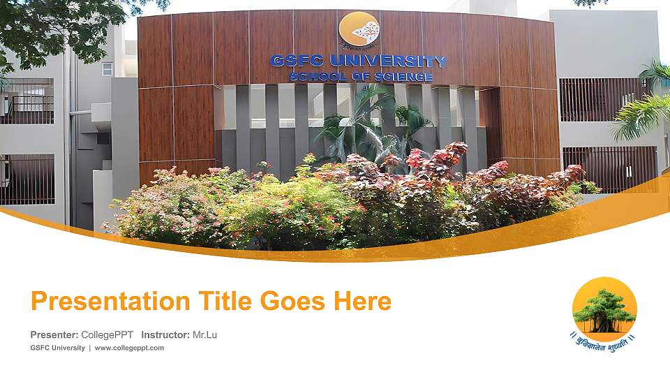 GSFC University Course/Courseware Creation PPT Template16:9 ratio PPT effect preview image