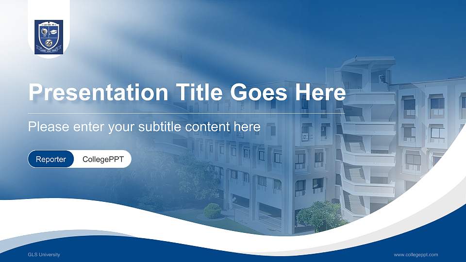 GLS University Lecture Sharing and Networking Event PPT Template16:9 ratio PPT effect preview image